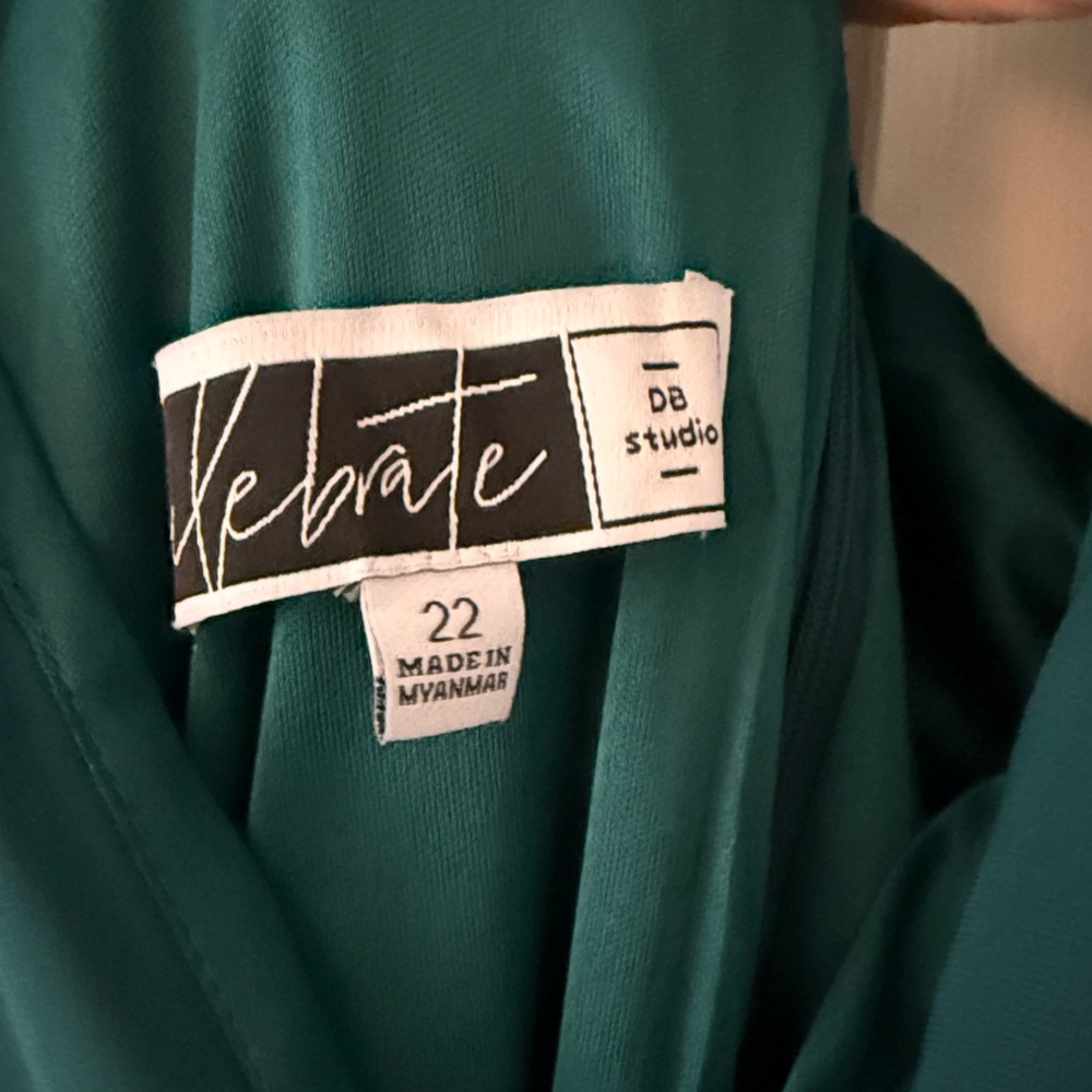 Sleeveless Teal V-Neck Drape Maxi Dress - Picture 2 of 6